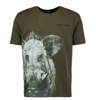 T-SHIRT TRACHTEN 2710/56 MOTYW DZIK-JELEŃ