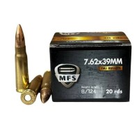 Amunicja MFS/GECO karabinowa BA 13 kal. 7,62X39 FMJ, 8,0G/124GR