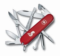 SCYZORYK VICTORINOX Fisherman, 91 mm, Celidor, czerwony, 1.4733.72