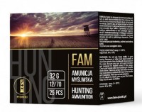 Amunicja śrutowa-myśliwska FAM PIONKI 12/70  32g 3-3,25mm (1op = 25szt)  